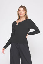 Load image into Gallery viewer, Asymmetric Neck Detail Top