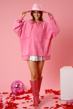 Load image into Gallery viewer, V-Neck Oversized Sweatshirt