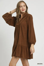 Load image into Gallery viewer, Corduroy Tiered Babydoll Dress