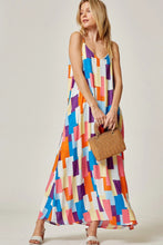 Load image into Gallery viewer, Color Block Maxi Dress