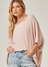 Load image into Gallery viewer, Blush Top With Cuff Sleeves