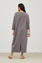 Load image into Gallery viewer, Back Slit Terry Dress