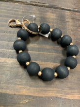 Load image into Gallery viewer, Wood Beaded Key Chain