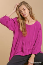Load image into Gallery viewer, Puff Sleeve Babydoll Top