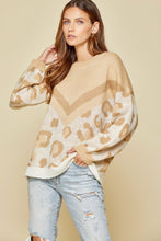 Load image into Gallery viewer, Beige Animal Print Sweater