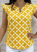Load image into Gallery viewer, Ruffle Sleeve V-Neck Blouse