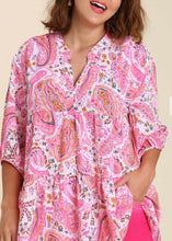 Load image into Gallery viewer, Paisley Print Plus Top