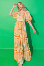 Load image into Gallery viewer, Ivory Taupe Printed Woven Maxi
