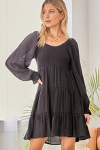 Load image into Gallery viewer, Long Sleeve Tiered Dress