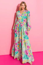 Load image into Gallery viewer, Turquoise Printed Woven Maxi