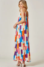 Load image into Gallery viewer, Color Block Maxi Dress