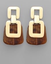 Load image into Gallery viewer, Linked Square Earring