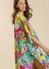 Load image into Gallery viewer, Emerald Floral Long Kimono