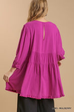 Load image into Gallery viewer, Puff Sleeve Babydoll Top
