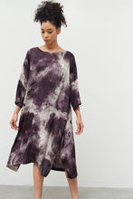 Load image into Gallery viewer, Tie Dye Satin Dress