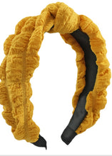 Load image into Gallery viewer, Textured Fabric Knotted Headband