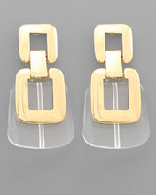Load image into Gallery viewer, Linked Square Earring