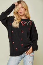 Load image into Gallery viewer, Black Holiday Sweater