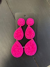 Load image into Gallery viewer, Bead Disk &amp; Teardrop Earring