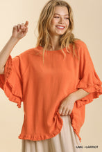 Load image into Gallery viewer, Layered Ruffle Sleeve Top