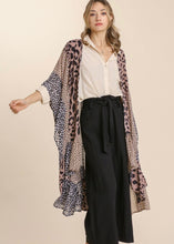 Load image into Gallery viewer, Animal Mixed Print Kimono
