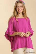 Load image into Gallery viewer, Layered Ruffle Sleeve Top