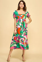 Load image into Gallery viewer, Pop Of Color Mid Dress