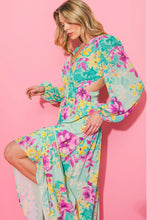 Load image into Gallery viewer, Turquoise Printed Woven Maxi