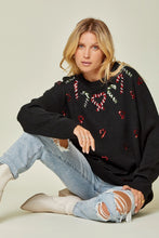 Load image into Gallery viewer, Black Holiday Sweater