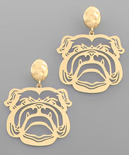 Load image into Gallery viewer, Bulldog Filigree Drop Earring