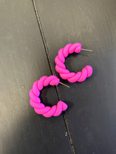 Load image into Gallery viewer, Twist Acrylic Hoop