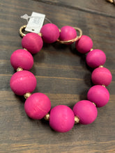 Load image into Gallery viewer, Wood Beaded Key Chain