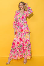 Load image into Gallery viewer, Coral Printed Woven Maxi Dress