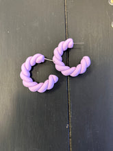 Load image into Gallery viewer, Twist Acrylic Hoop