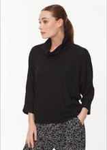 Load image into Gallery viewer, Black Funnel Neck Sweater