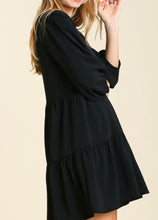 Load image into Gallery viewer, Black Tiered Dress