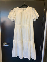 Load image into Gallery viewer, Eyelet Tiered Midi Dress