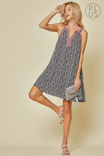 Load image into Gallery viewer, Black + White Sleeveless Dress