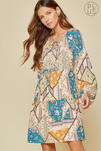 Load image into Gallery viewer, Blue Multi Dress