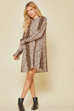 Load image into Gallery viewer, Mocha Leopard Dress
