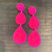 Load image into Gallery viewer, Beaded Teardrop Earring