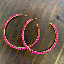 Load image into Gallery viewer, Beaded Hoop
