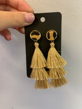 Load image into Gallery viewer, Tier Tassel Animal Print Earring