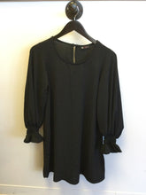 Load image into Gallery viewer, Black Bubble Sleeve Dress