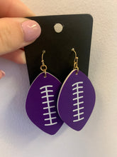 Load image into Gallery viewer, Football Leather Earring