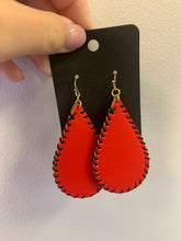 Load image into Gallery viewer, Gameday Stitch Leather Earring