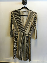 Load image into Gallery viewer, Mixed Animal Print Wrap Dress