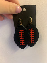Load image into Gallery viewer, Football Leather Earring